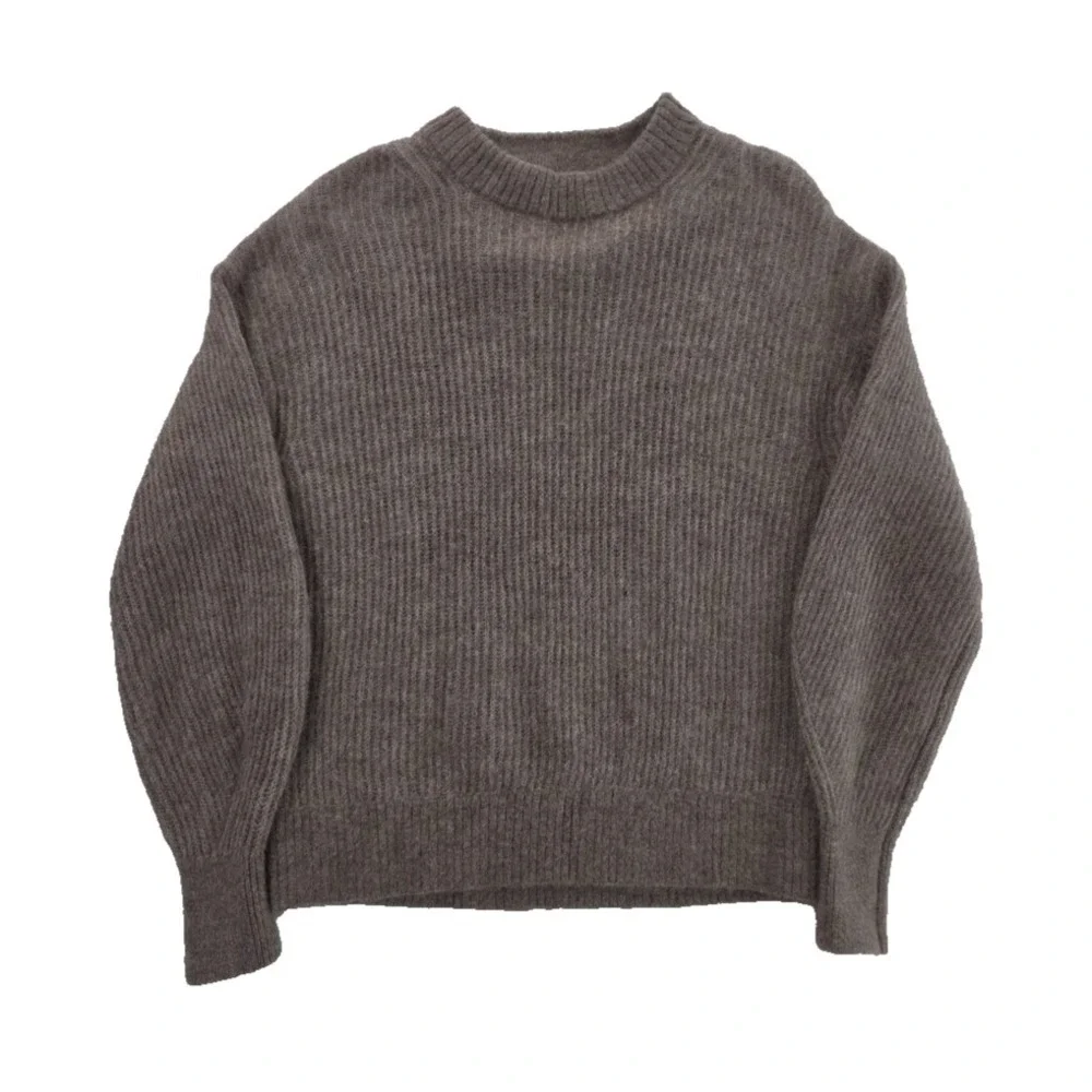 Everlane Alpaca Cocoon Crew Sweater Womens S Gray NWOT Oversized Wool Blend